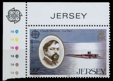 JERSEY 1985 Nr 349 postfrisch ECKE-OLI XAEA92E