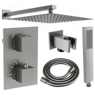 Mexen Cube Unterputz-Brausegarnitur 25 cm, Graphit