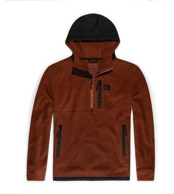 Vintage Industries Fleecepullover Vinson Hollow Fibre Fleece Brick