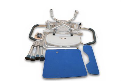 VEVOR Duschdrehstuhl 360 Grad drehbar höhenverstellbar mit Armlehnen bis 180 kg