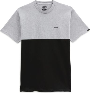 Vans Herren T-Shirt Colorblock Tee Athletic Heather-Black