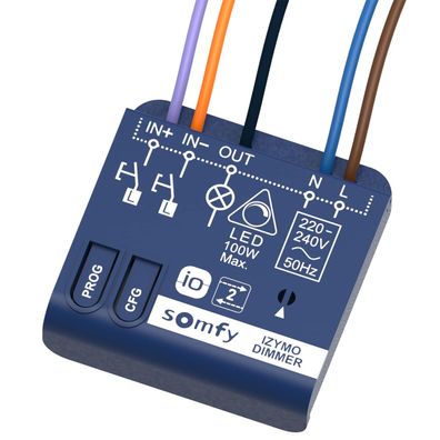Somfy 1822663 Izymo Licht-Empfänger dimmbar io Unterputz Tahoma kompatibel