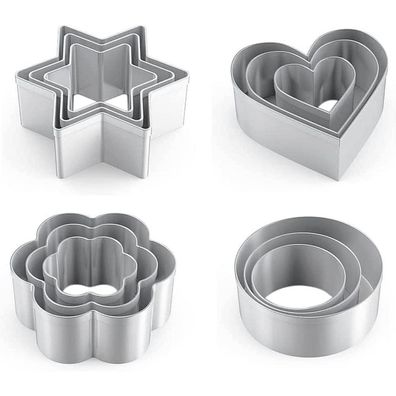 MIUTME Ausstechformen Set 12 Stück Mini Plätzchen