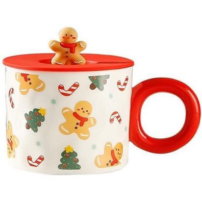 YDoLimmer Weihnachtstasse 420ml mit Deckel Kaffeebecher