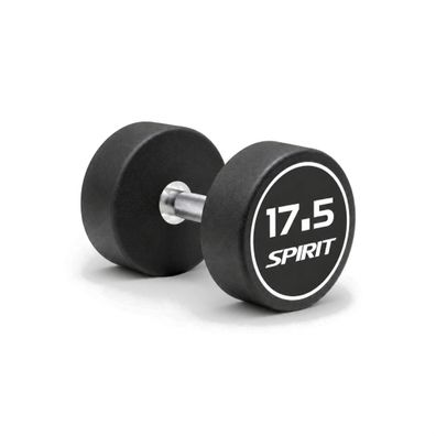 Spirit Fitness Round Rubber Kurzhantel 17,5 kg