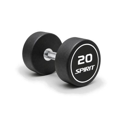 Spirit Fitness Round Rubber Kurzhantel 20 kg