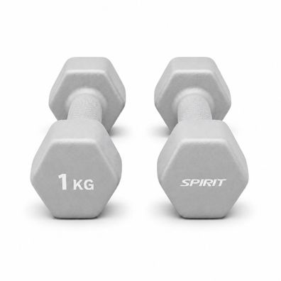 Spirit Studio Neopren Trainingshantel Light Grey 1 kg