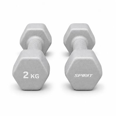 Spirit Studio Neopren Trainingshantel Light Grey 2 kg