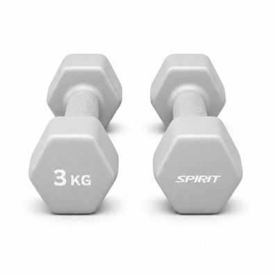 Spirit Studio Neopren Trainingshantel Light Grey 3 kg