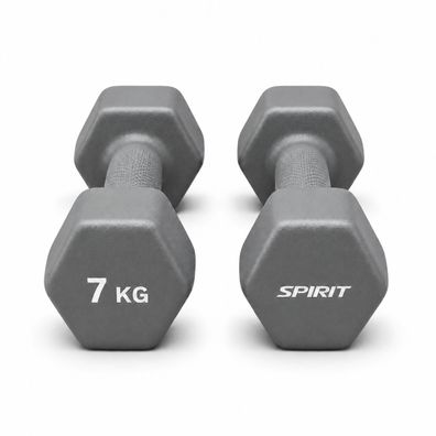 Spirit Studio Neopren Trainingshantel Mid Grey 7 kg