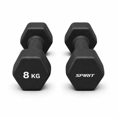 Spirit Studio Neopren Trainingshantel Black 8 kg