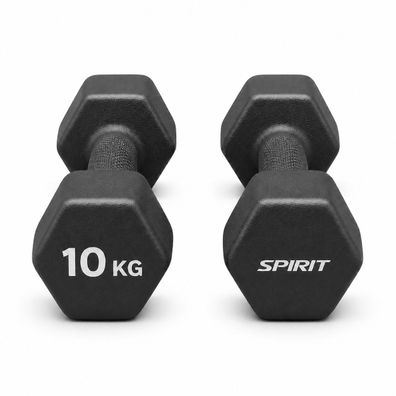 Spirit Studio Neopren Trainingshantel Black 10 kg
