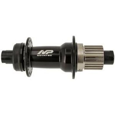 Scheibenbremshinterradnabe, Centerlock, schwarz, Novatec, "J