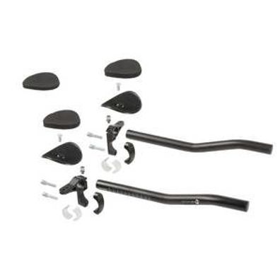 Triathlon-Aufsatz, M-WAVE "AERO F", Alu, schwarz, für 31.8 m
