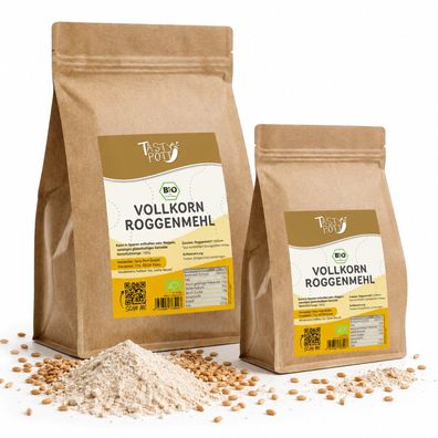 Tasty Pott Bio Roggenmehl Typ Vollkorn - im Beutel