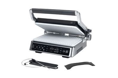 Genius Chef Kontaktgrill 2000 W CeraFit 6-tlg. Edelstahl