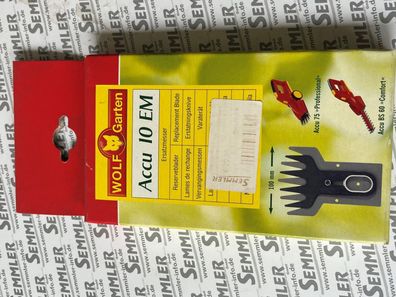 WOLF Garten Ersatzmesser original Scherenblatt Accu 10 EM
