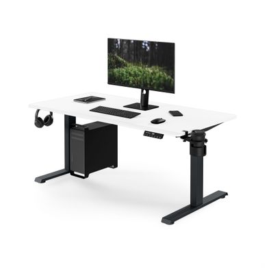 Ergonomischer, höhenverstellbarer elektrischer Schreibtisch 140 x 70 cm: ARIA