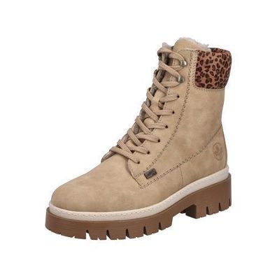 Rieker Schnürstiefel - Beige / Leo Kunstleder