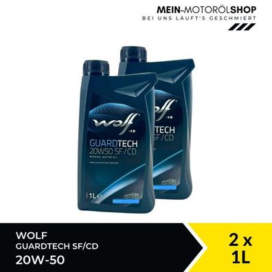 Wolf GuardTech 20W-50 SF/CD 2x1 Liter