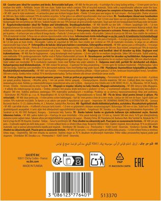 BIC 4 Farben Kugelschreiber mit Kette & Ständer 4 Colours Counter Pen, austauschbare