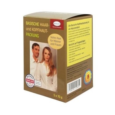 Basische Haar- und Kopfhaut-Packung (5 x 70 g) - Bioleo