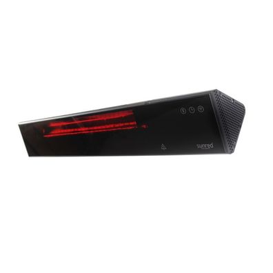 SUNRED® Smart Heater Proglax Gastro Wall / Hanging Black 2000W Heizstrahler Wand-/De