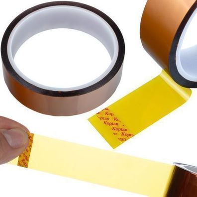 Rosfix Kaptonband 25 mm x 33 m – 0,05 mm Stärke | bis 240°C hitzebeständig