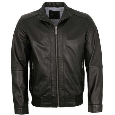 Bugatti - Herren Echtleder Lederjacke Blouson Lammnappa schwarz
