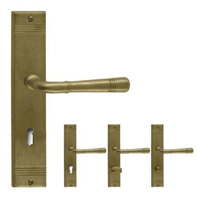 Ghidini R716 Berlin M3 Messing BB/PZ/WC Griff Türdrücker Langschild Beschlag