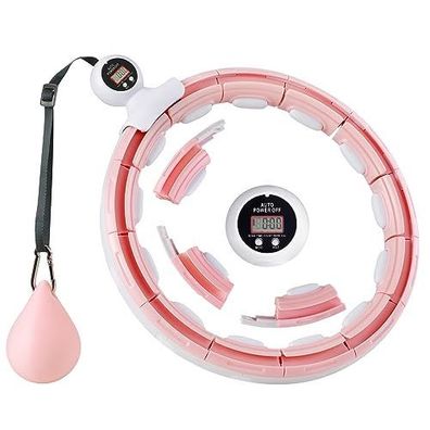 JoyGeek Hula Hoop Erwachsene, 16 Knoten Smart Hula Hoop Leise mit Gewichtsball [