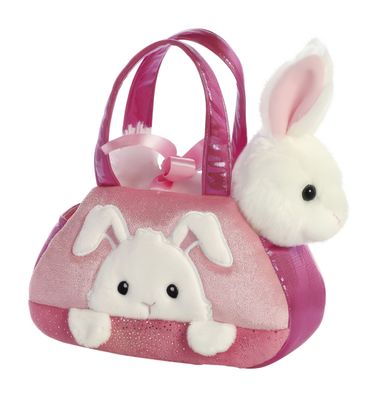 Aurora, 61015, Fancy Pal, eek-a Boo Hase, 20cm, Plüschtier, pink/weiß