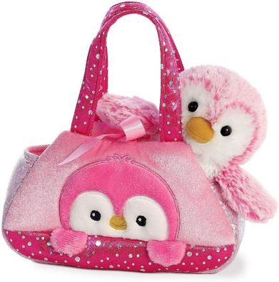 Aurora, Fancy Pals Peek-a-Boo Penguin Pink 8In/20cm