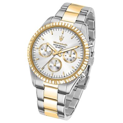 Maserati Edelstahl Multifunktion Competizione Herren silber gold UMAR8853100021