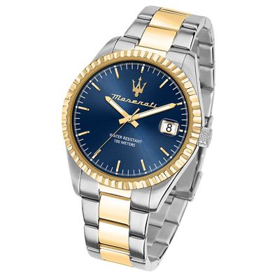 Maserati Edelstahl Uhr Analog Competizione Herren silber gold UMAR8853100027