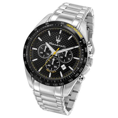 Maserati Edelstahl Uhr Chronograph Traguardo Herren silber UMAR8873612042
