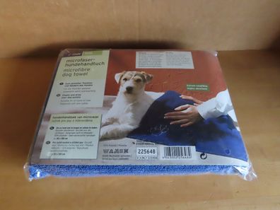 Microfaser-Hundehandtuch blau ca. 50x70cm Tchibo TCM