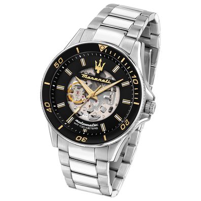 Maserati Edelstahl Armband-Uhr Analog Sfida Herren silber UMAR8823140008