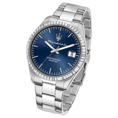 Maserati Edelstahl Armband-Uhr Analog Competizione Herren silber UMAR8853100029