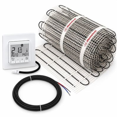 HEM-DH-Dünnbettheizmatte-Set muffenlos 150 W/m² ink. Temperaturregler