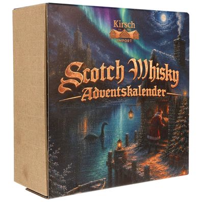 Geschenk Adventskalender Scotch begeistert mit 24 rein in Schottland destillierten