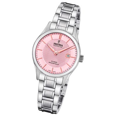 Festina Damenuhr Swiss Made Armbanduhr Edelstahl silber UF20068/3