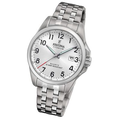 Festina Herrenuhr Titanium Armbanduhr Titan silber UF20696/1