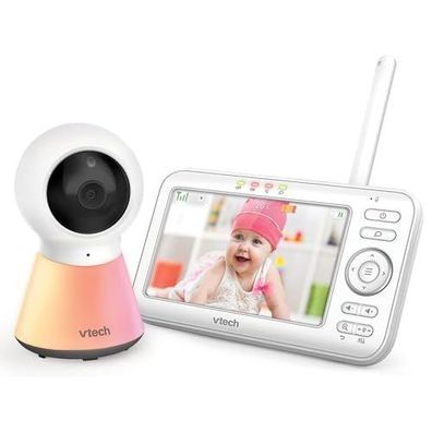 Video-Babyphone VTech mit 5" Farb-LCD, Nachtlicht und Temperaturanzeige