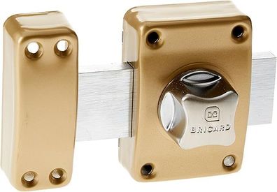 Bricard Riegelverschluss mit Drehknopf, Goldfarben