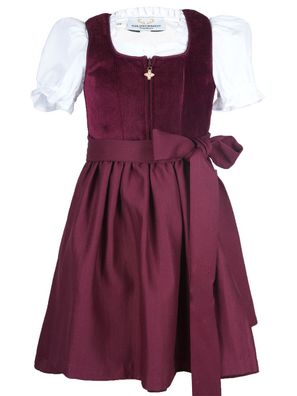 Kinderdirndl Lia weinrot