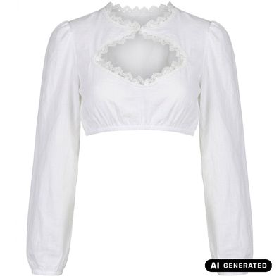 Dirndlbluse Lea weiß