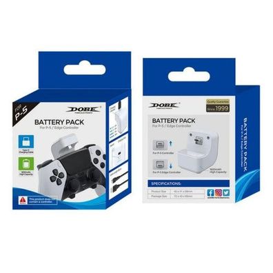 DOBE Powerbank 1600mAh Akku für PS5 PlayStation 5 DualSense & Edge Controller / inklu