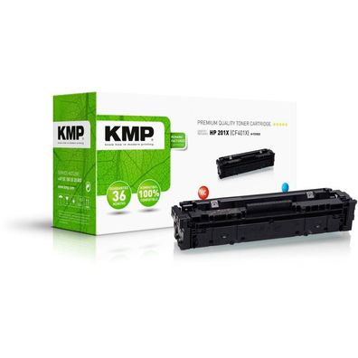 KMP H-T215CX cyan Toner ersetzt HP 201X (CF401X)