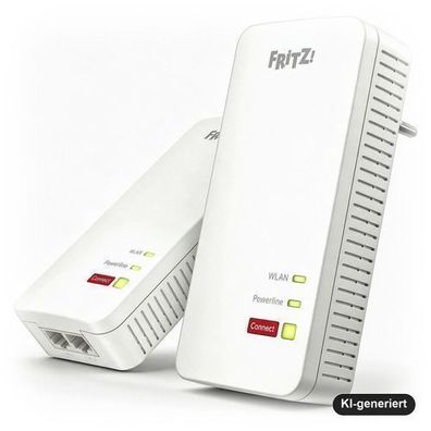 FRITZ!Powerline 1240 AX WLAN Set – Gigabit-Powerline-Adapter mit Wi-Fi 6 und Mes